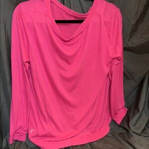 Women's Pink Long Sleeve Top
